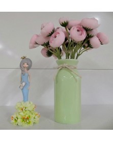 Сувенир  H1615B Кукла в голубом платье в цветах  Керамика  16 см ..