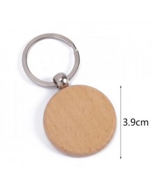Брелок деревянный круг 40х40 мм (для гравировки, уф-печати)..