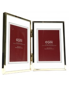 Ф/Рамка  FFM - 5051/2 G золотая на 2 фото  10*15  Металл   ..