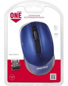 Мышь Smart Buy  332 AG-B               (Nano,1000dpi,Optical) Blue Беспрово..