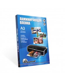 Плёнка для ламинирования REVCOL глянцевая A3   (303*426), 100 мкм, 100 конв..