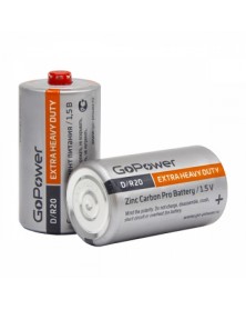 Батарейка GoPower          R20  Srink 2  Extra Heavy Duty  (12)(288)..