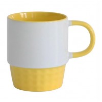 Кружка Stackable Белая/Желтая ( инд. уп) 300 мл (48).. Кружка Stackable Белая/Желтая ( инд. уп) 300 мл (48)..