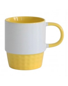 Кружка Stackable Белая/Желтая ( инд. уп) 300 мл (48).. Кружка Stackable Белая/Желтая ( инд. уп) 300 мл (48)..