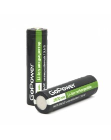 Аккумулятор Li-ion GoPower 18650 PC1 3.7V 2800mAh без защиты ВЫСОКИЙ конт.. Аккумулятор Li-ion GoPower 18650 PC1 3.7V 2800mAh без защиты ВЫСОКИЙ конт..