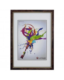 Ф/Рамка PLATINUM пласт.15*21   АРОНА-КОРИЧНЕВЫЙ    (23)