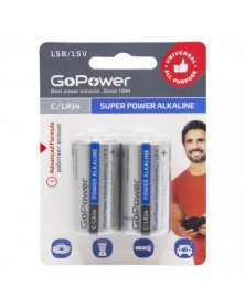 Батарейка GoPower LR-14 (2BL)(12)(192) 1.5V .. Батарейка GoPower LR-14 (2BL)(12)(192) 1.5V ..