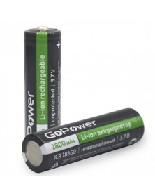 Аккумулятор Li-ion GoPower 18650 PC1 3.7V 1800mAh без защиты с ВЫСОКИМ ко.. Аккумулятор Li-ion GoPower 18650 PC1 3.7V 1800mAh без защиты с ВЫСОКИМ ко..