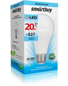 Лампа светодиодная SmartBuy (LED) A60- 20W-4000K E27 Белый свет.. Лампа светодиодная SmartBuy (LED) A60- 20W-4000K E27 Белый свет..