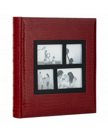 Ф/альбом ЯМ 500 ф.FA-EBBM500 - 861, кн.пер, иск.кожа, бордовый, классика   ..
