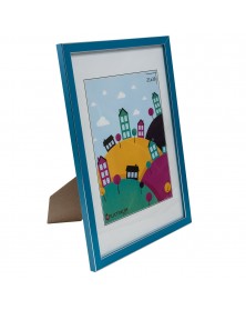 Ф/Рамка PLATINUM пласт. 21*30   АКВАРЕЛЬ Лазурный, с ножкой  (12/24)..