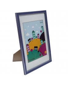 Ф/Рамка PLATINUM пласт. 21*30   АКВАРЕЛЬ Лиловый, с ножкой  (12/24)..