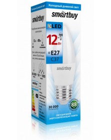 Лампа светодиодная SmartBuy (LED) C37- 12W-6000K E27 Холодный Дневной свет.. Лампа светодиодная SmartBuy (LED) C37- 12W-6000K E27 Холодный Дневной свет..