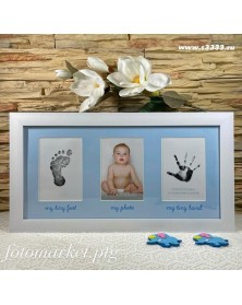 Ф/Рамка ЯМ FFC-1054 комби Fotografia 3 фото голубая .. Ф/Рамка ЯМ FFC-1054 комби Fotografia 3 фото голубая ..