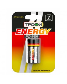 Батарейка Бочонок ТРОФИ CR123-1BL ENERGY POWER Lithium (10/100).. Батарейка Бочонок ТРОФИ CR123-1BL ENERGY POWER Lithium (10/100)..