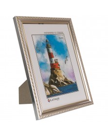 Ф/Рамка PLATINUM пласт.15*21   КАМЕЯ- Серебряный    (26)