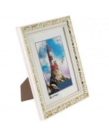 Ф/Рамка PLATINUM пласт.15*21 САДКО- Белый с золотом (16) Ф/Рамка PLATINUM пласт.15*21 САДКО- Белый с золотом (16)