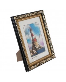 Ф/Рамка PLATINUM пласт.15*21 САДКО- Золото с черным (16) Ф/Рамка PLATINUM пласт.15*21 САДКО- Золото с черным (16)