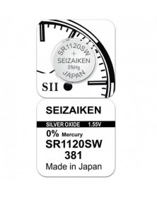 Батарейка SEIZAIKEN 381 (SR1120SW) Silver Oxide 1.55V (1/10/100).. Батарейка SEIZAIKEN 381 (SR1120SW) Silver Oxide 1.55V (1/10/100)..