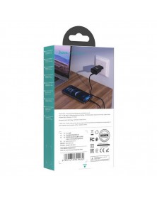 Сетевое Зарядное Устройство 220V- 2*USB выхода  Hoco C  88A  2.4A Black..