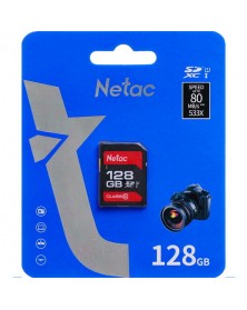 Карта памяти  SDXC  128Gb (Class  10)  Netac P600 Standart UHS-1 80Mb/s..
