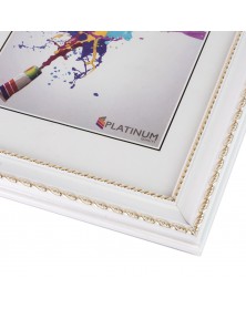 Ф/Рамка PLATINUM пласт.15*21   ВЕРЧЕЛЛИ-Белый    (16)