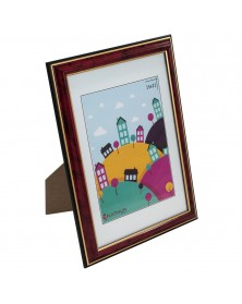 Ф/Рамка PLATINUM пласт.15*21   ОФИС (283) Бордовый/Яшма    (24)