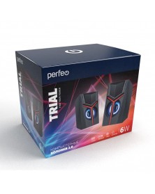 Колонки Perfeo PF- Trial 2.0 (2* 3W) Black Пла.. Колонки Perfeo PF- Trial 2.0 (2* 3W) Black Пла..