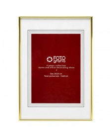 Ф/Рамка  FFM - 5076  Металл 21*30  Золотая..