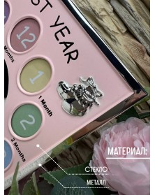 Ф/Рамка POLDOM  CK-616 13XO-P  на 13 фото металлическая Детская  розовая   ..