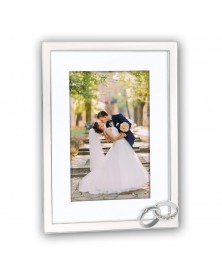 Ф/Рамка ZEP P9246  MARIAGE 15*20 с паспарту 10*15 металлическая со стразами..