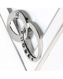Ф/Рамка ZEP P9246  MARIAGE 15*20 с паспарту 10*15 металлическая со стразами..