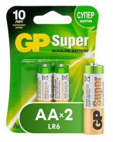Батарейка GP SUPER G-tech LR6 Alkaline ( 2BL)(20)(160) .. Батарейка GP SUPER G-tech LR6 Alkaline ( 2BL)(20)(160) ..
