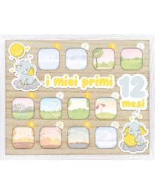 Ф/Рамка из Дерева ZEP  VG255  EDITH 12 месяцев ( 12 фото 4.5*4.5 см)..