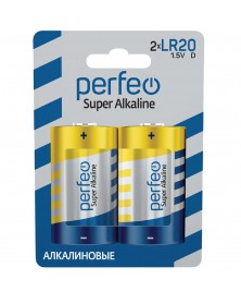 Батарейка PERFEO           LR-20  (2BL)(20/120) 1.5V..