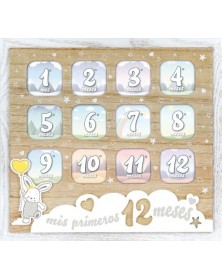 Ф/Рамка из Дерева ZEP  VG835  DOROTHY ES 12 месяцев ( 12 фото 4.5*4.5 см)..