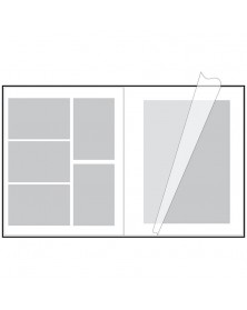 Ф/Альбом (16306) Poldom 50 листов BD-100PG/WH  TUTTI   (29*32см.) Под уголк..