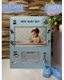 Ф/Рамка POLDOM  CK-603 N 10*15-BL  металлическая Детская..