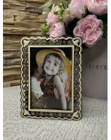 Ф/Рамка POLDOM  FC-11 10*15-ZG-CR  металлическая      ..