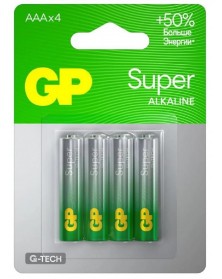 Батарейка GP Super G-Tech LR03 Alkaline ( 4BL) (40)(320).. Батарейка GP Super G-Tech LR03 Alkaline ( 4BL) (40)(320)..