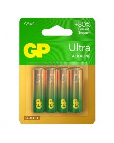 Батарейка GP ULTRA G-tech LR6 Alkaline 1,5 V ( 4BL) (40)(320).. Батарейка GP ULTRA G-tech LR6 Alkaline 1,5 V ( 4BL) (40)(320)..