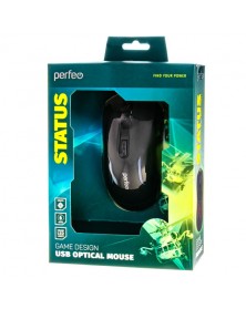 Мышь Perfeo Status (USB, 6400dpi,Optical) Black Игр.. Мышь Perfeo Status (USB, 6400dpi,Optical) Black Игр..