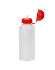 Бутылка Белая 600 мл с Красной крышкой под сублимацию.. Бутылка Белая 600 мл с Красной крышкой под сублимацию..
