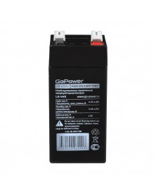 Аккумулятор GoPower VRLA 4v - 4,5 Ah ( LA-445) УЗКИЙ Свинц.- кислотный.. Аккумулятор GoPower VRLA 4v - 4,5 Ah ( LA-445) УЗКИЙ Свинц.- кислотный..