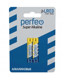 Батарейка PERFEO          LR03  Alkaline  (  2BL)(60)(480)  Super Alkaline ..