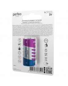 Батарейка Бочонок PERFEO CR123-1BL Lithium 3V (10/100).. Батарейка Бочонок PERFEO CR123-1BL Lithium 3V (10/100)..