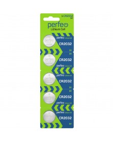 Батарейка PERFEO           CR2032  ( 5BL)(100) Lithium Cell  3 V..
