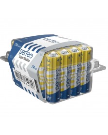 Батарейка PERFEO            LR6  Alkaline   Plastic Box 24   Super Alkaline..
