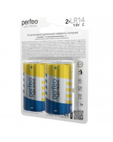 Батарейка PERFEO           LR-14  (2BL)(20)(100) 1.5V Super Alkaline..