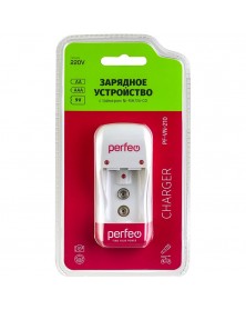 Зарядное устройство  PERFEO PF-VN-210 Ni-MH/CD, 220V, 2 слота, AA/AAA/9V, т..